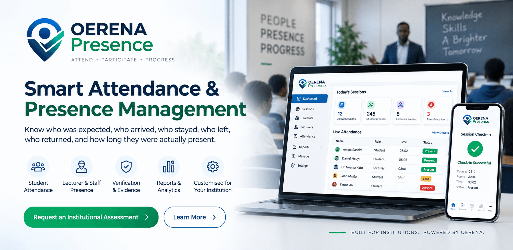 OERENA Presence product showcase