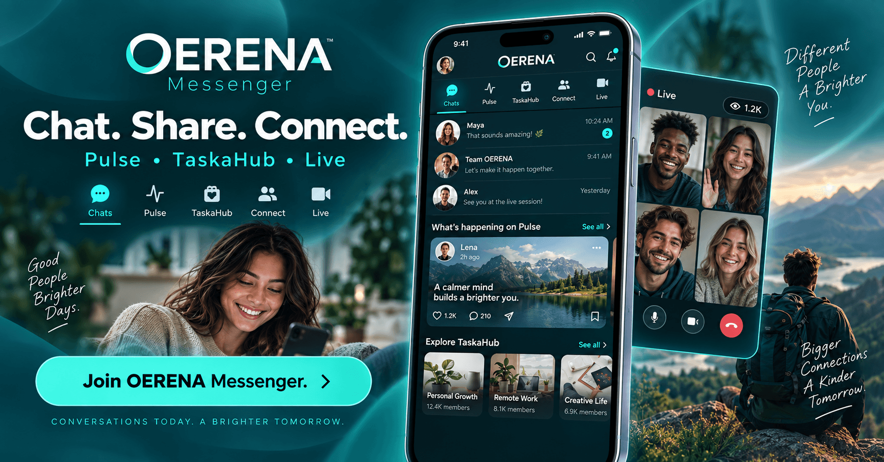 OERENA Messenger product showcase